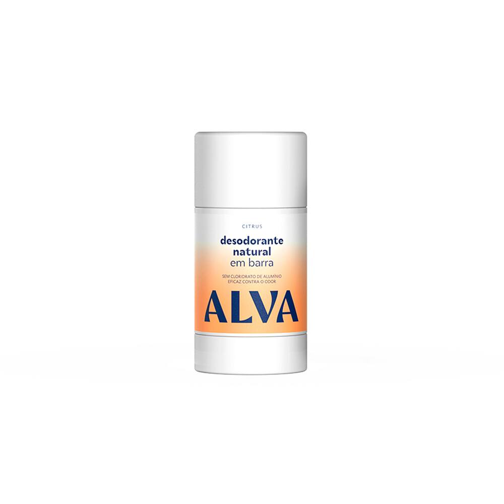 Desodorante Natural Alva em Barra Citrus Vegano 55g