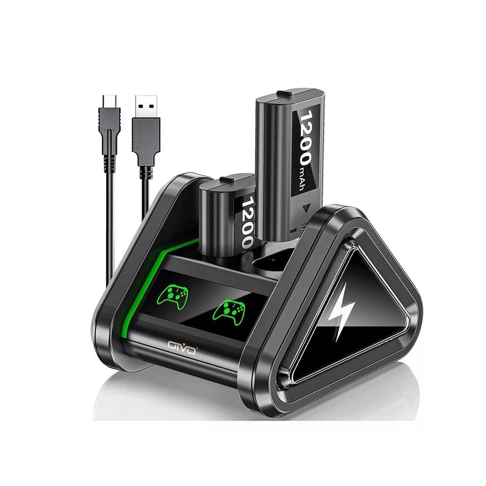 Carregador Duplo Compatível com Xbox Series e Xbox One C/ 2 Baterias