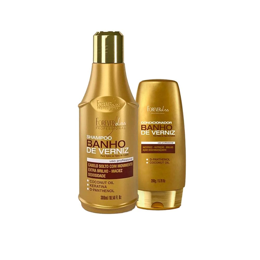 Kit Banho de Verniz Shampoo 300ml e Condicionador 200g