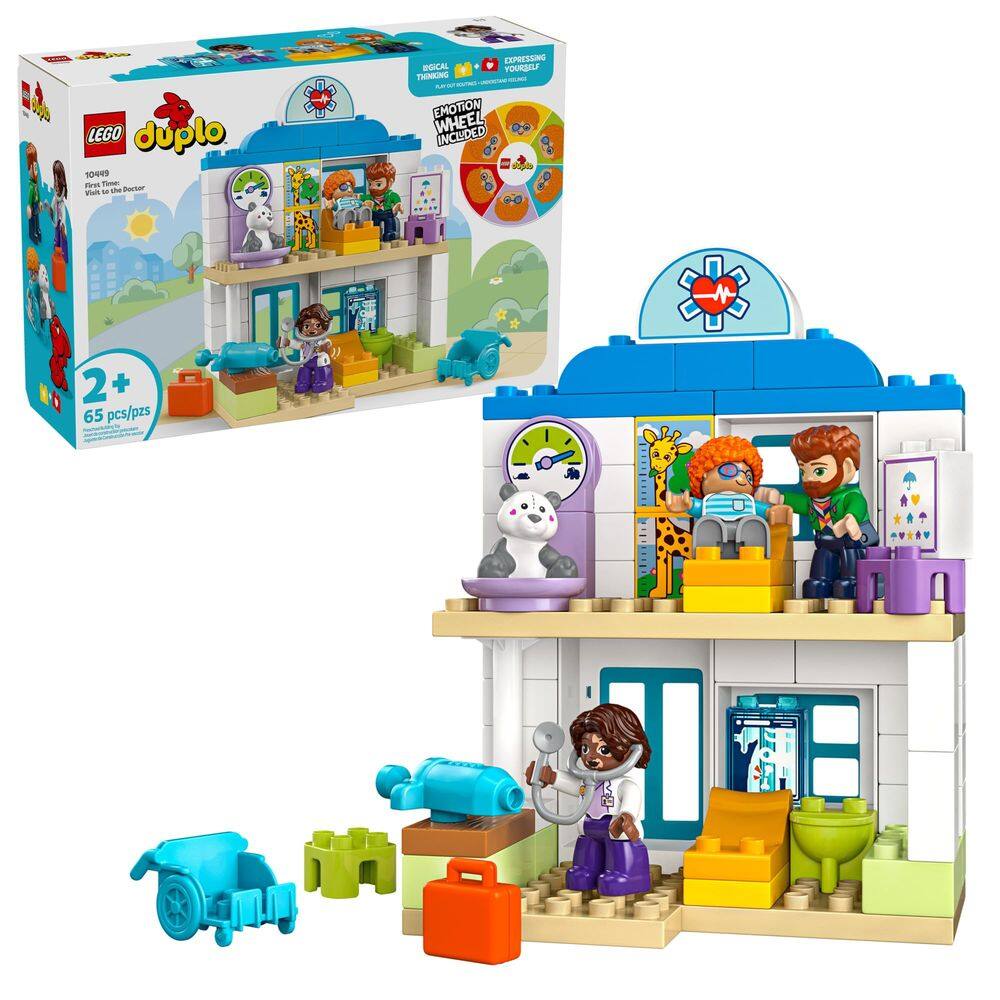 Brinquedo de construção LEGO DUPLO Town: primeira visita com o médico