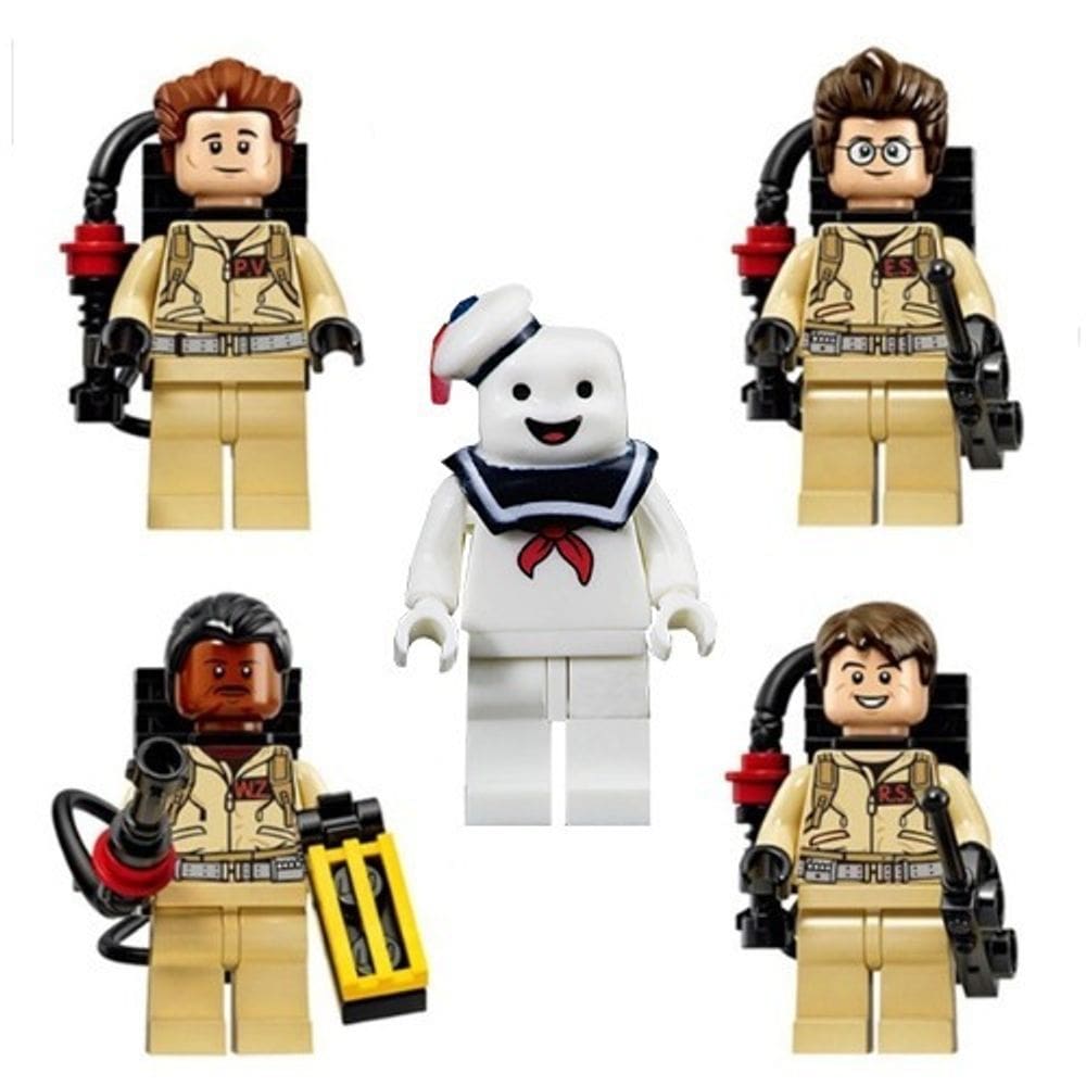 Kit Bonecos Caça Fantasmas Ghostbusters Bloco De Montar
