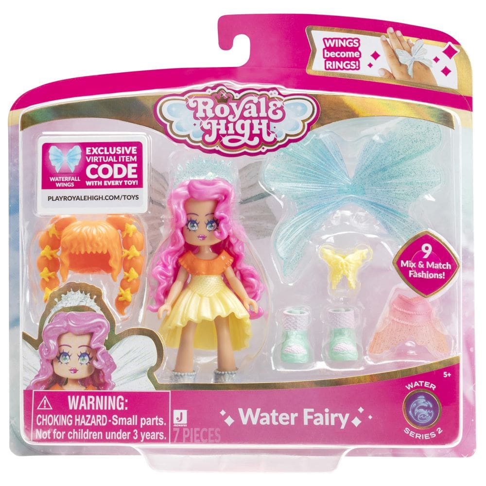 Boneca moderna Royale High Water Fairy com 9 acessórios de 3\"