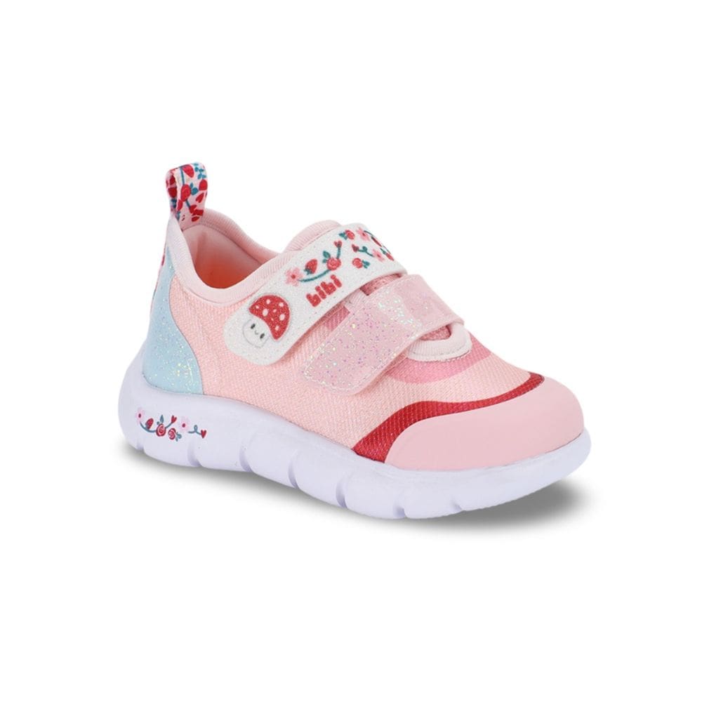 Tênis Infantil Bibi Energy Baby 2.0 Rosa Cogumelo