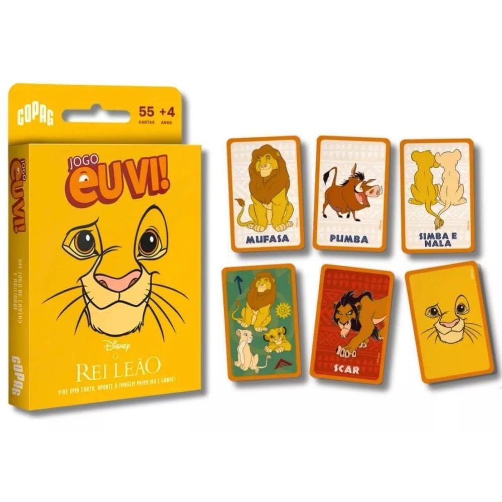 Jogo De Cartas Eu Vi Disney O Rei Leão - Copag