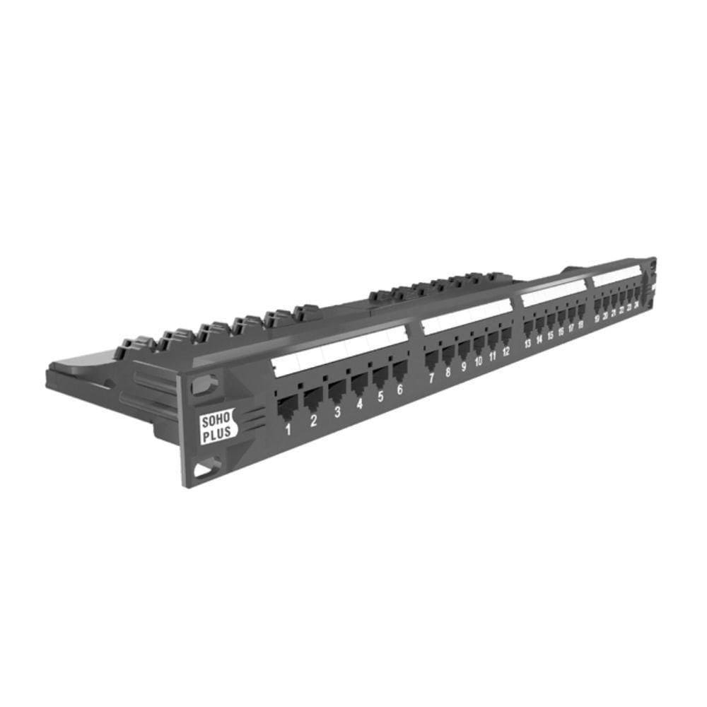 Patch Panel Sohoplus Cat6 24 Portas - T568a-b