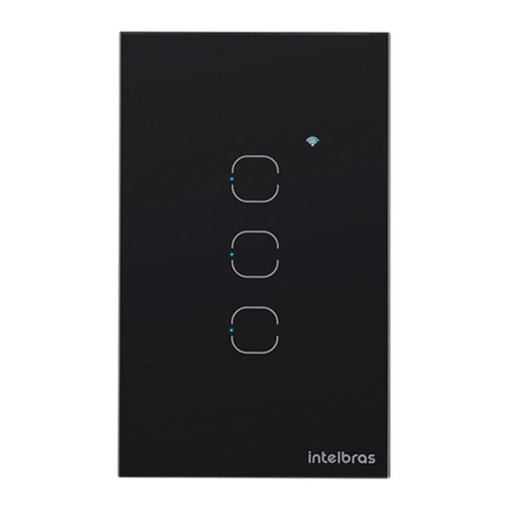 Interruptor Smart Touch Intelbras Ews1003 Wi-fi Com 3 Teclas