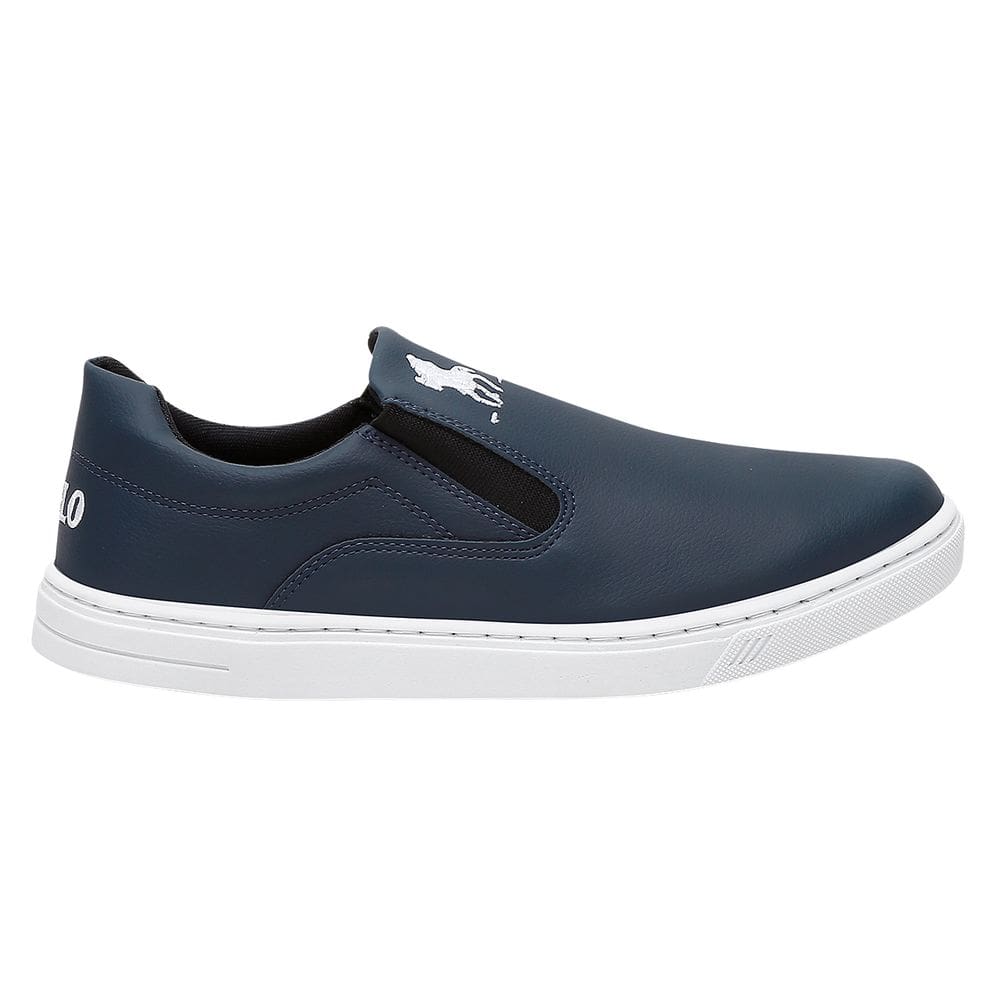 Sapatênis Casual Masculino Polo Plus Azul Marinho Elegante
