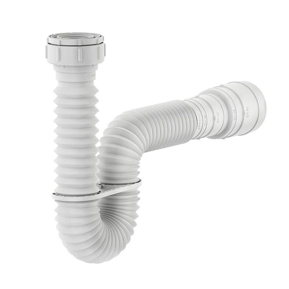 Sifão Tubo Extensível Censi 074 M C/ Suporte Branco