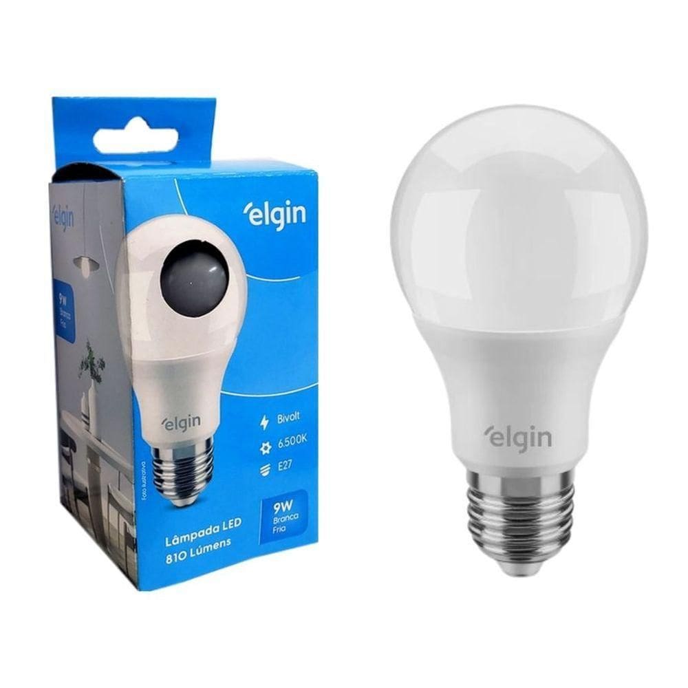 Lâmpada Bulbo Led Elgin A60 - 9w - 6500k Luz Branca