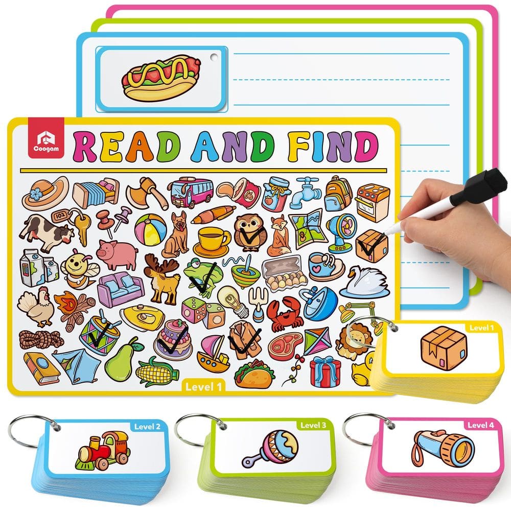 Jogo de cartas Coogam Handwriting Words & Object Matching