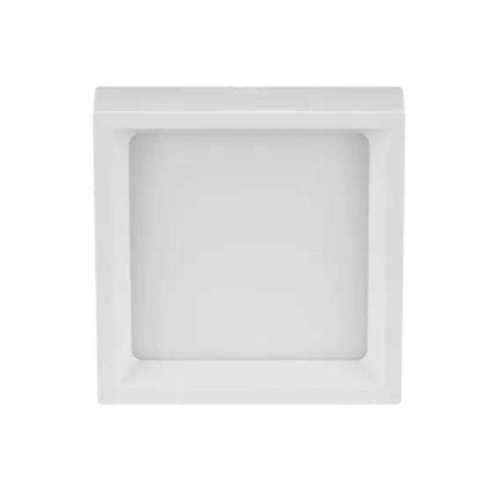 Plafon Sobrepor Recuado Deep 18w 4000k Branco Stella