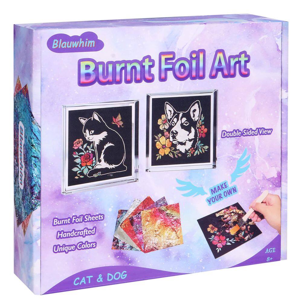 Kit de arte em alumínio Blauwhim feito à mão, queimado para maiores de 8 anos, com moldura