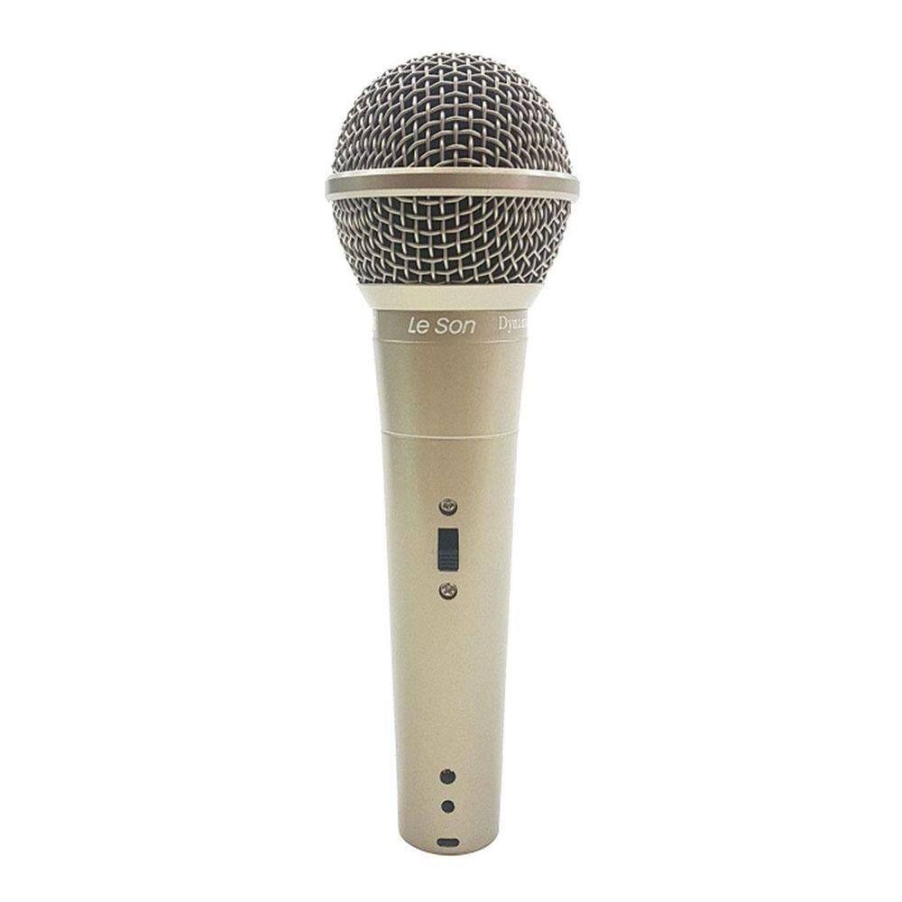 Microfone Com Fio Profissional Ls58 Champanhe, Acompanha...