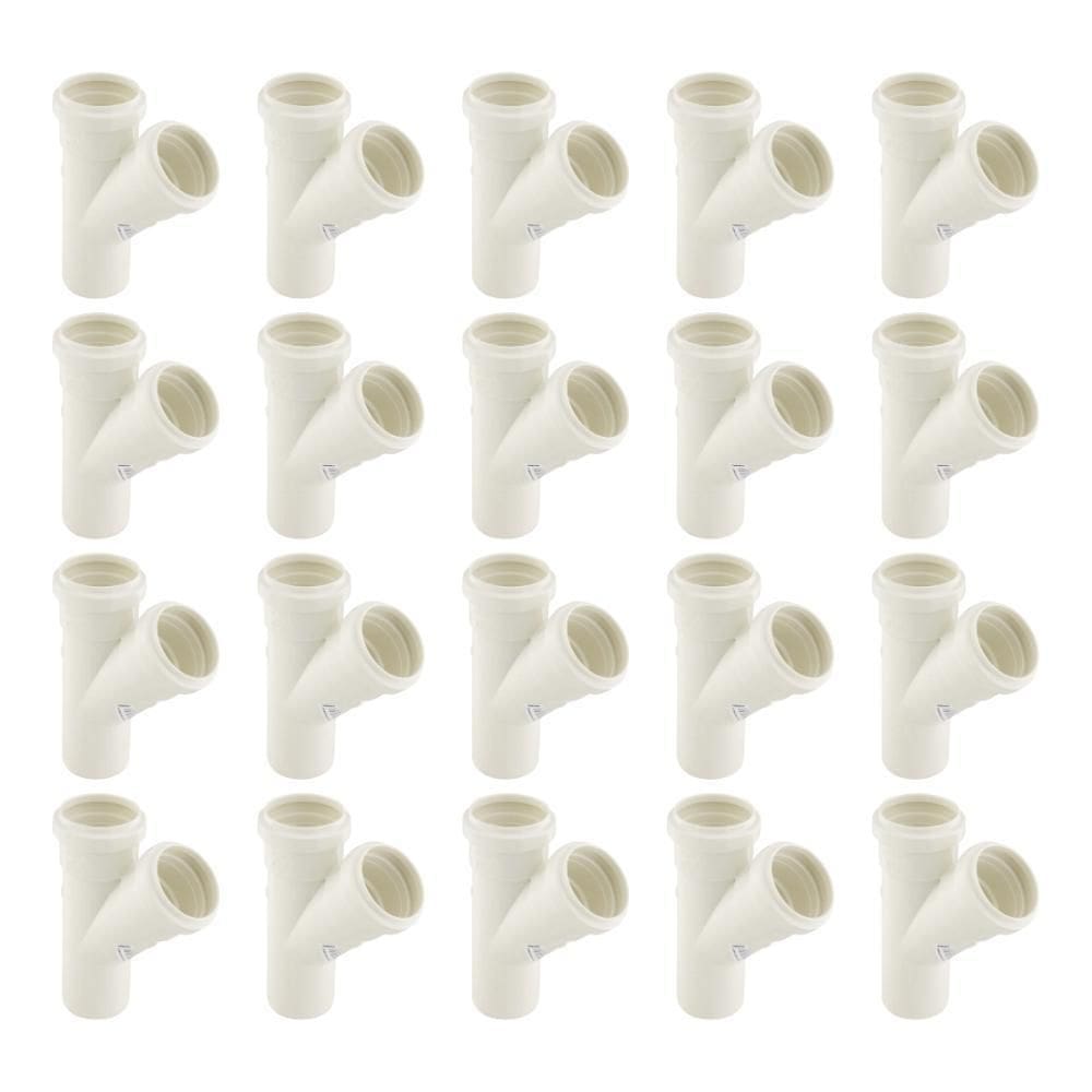 Kit Com 20 Unidades Juncao Simples 50 X 50Mm Esgoto Tigre
