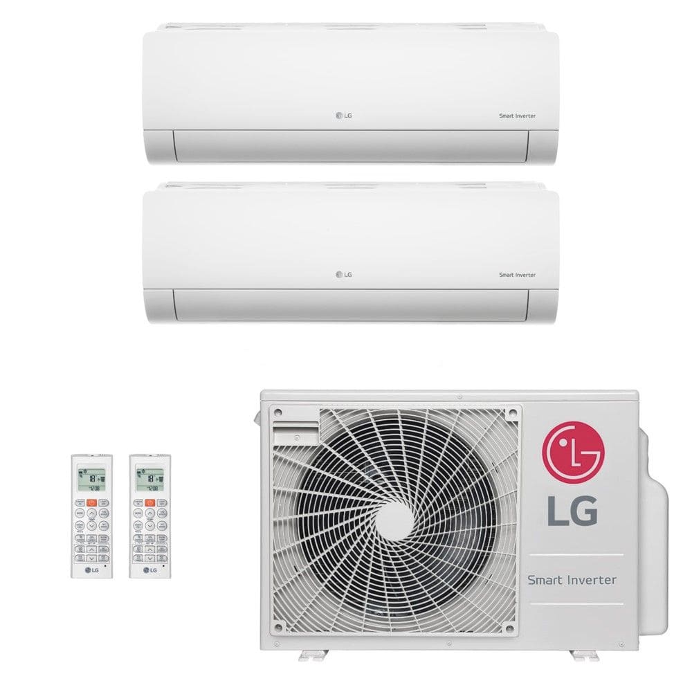 Ar-Condicionado Multi Split Inverter LG 18.000 (2x Evap HW 9.000) Quente/Frio 220V