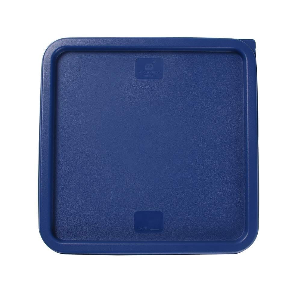 Tampa de recipiente de armazenamento de alimentos Restaurantware Met Lux Blue Plastic