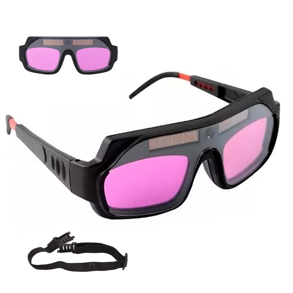 Oculos de Solda EPI Escurecimento Automatico Anti Reflexo UV Soldador Eletrodo Segurança Proteçao Resistente