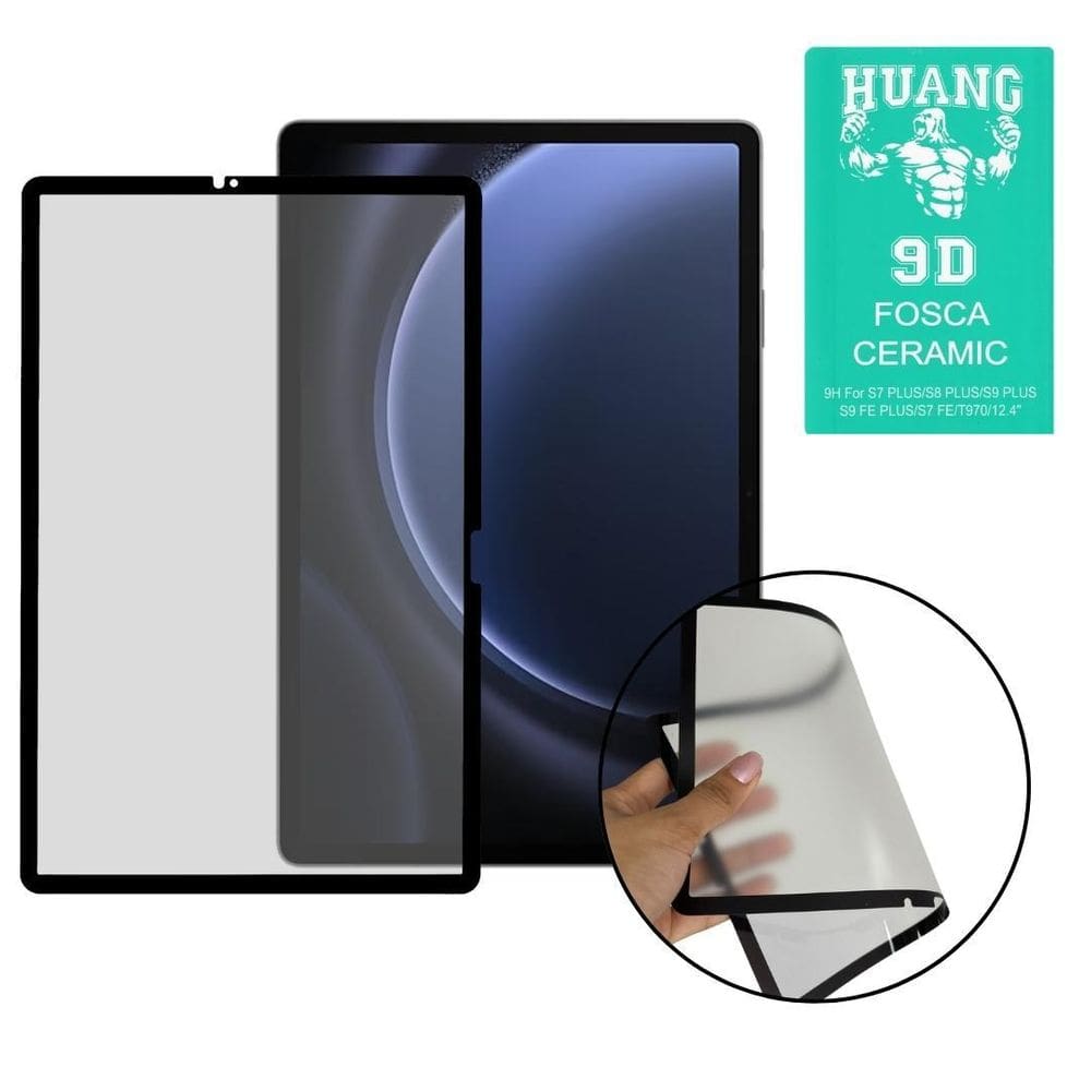 Pelicula Ceramica Para Galaxy Tab S9 Fe Plus 12.4 - Maleável
