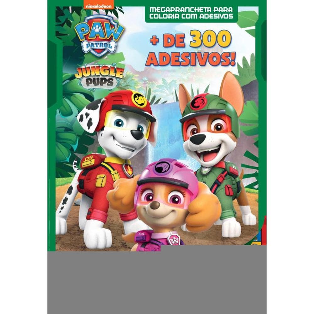Patrulha Canina Megaprancheta para Colorir com Adesivos