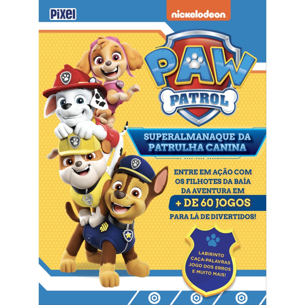 Superalmanaque da Patrulha Canina: Entre em ação com os filhotes da Baía da Aventura em mais de 60 jogos para lá de divertidos!