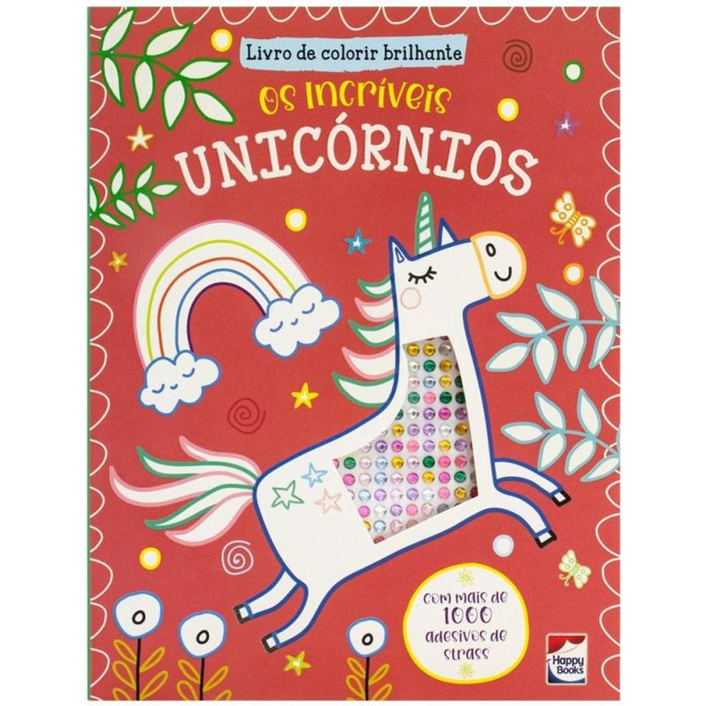 Livro de Colorir Brilhante: Os Incríveis Unicórnios