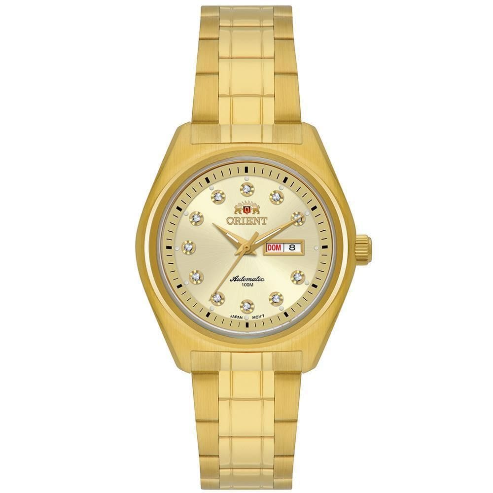 Relógio Orient Feminino Ref: Nh6Gg001 C1Kx Dourado