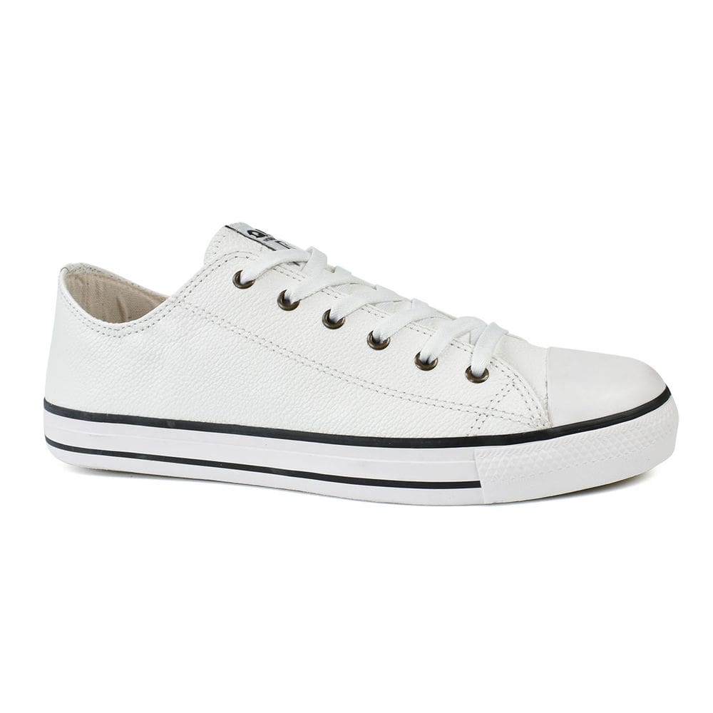 Tênis Qix Hills Low Courino Masculino Branco
