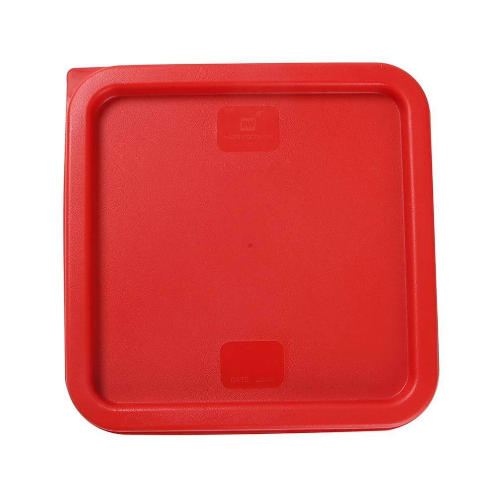 Tampa de recipiente de armazenamento de alimentos Restaurantware Met Lux Red Plastic