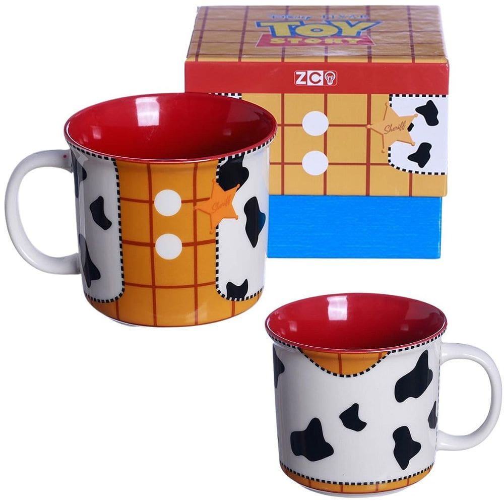 Caneca Xerife Woody Toy Story Cerâmica 350ml Oficial Disney Pixar