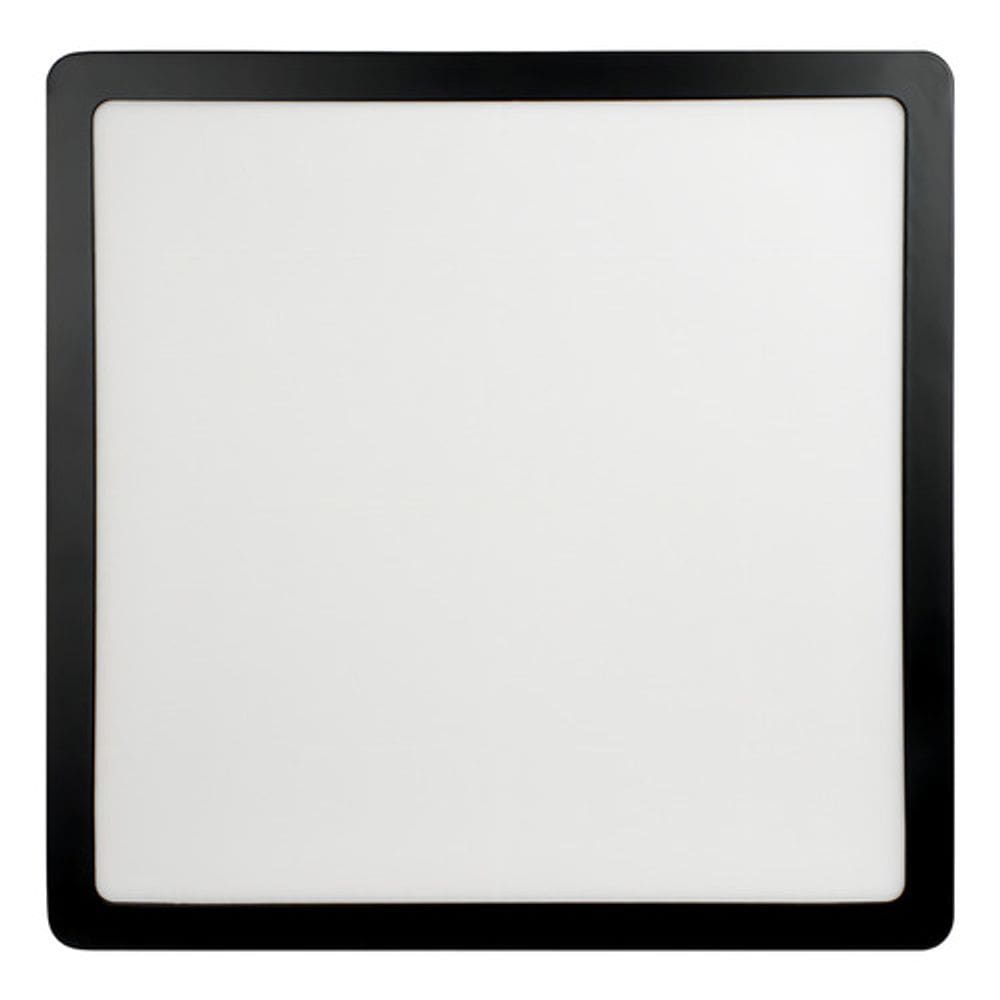 Painel De Led 24 W 6500k Quadrado Sobrepor Preto Foxlux
