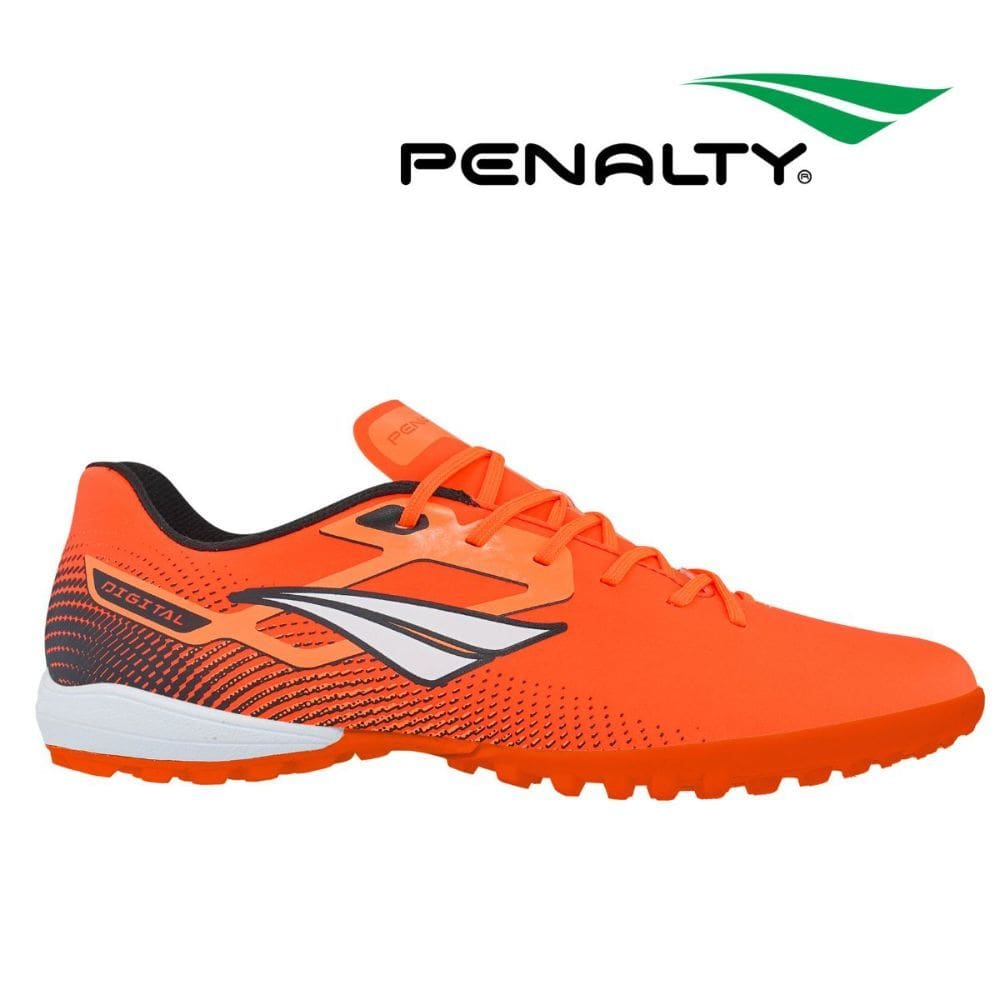 chuteira masculina penalty futebol society digital laranja