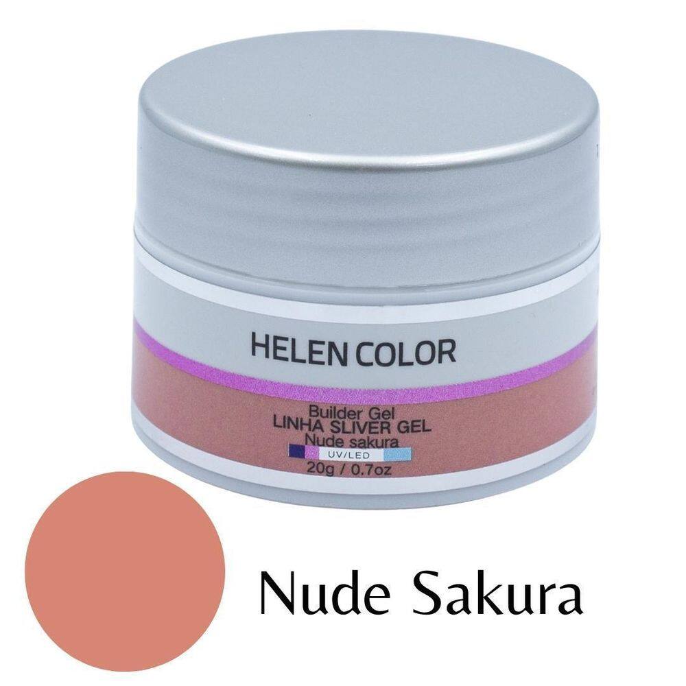 Gel Para Unhas De Gel Helen Color Silver - Nude Sakura 20G
