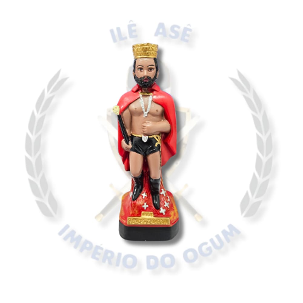 Imagem Gesso Exu 20Cm - Rei 7 Encruzilhada