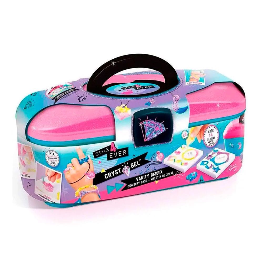 Style 4 Ever Crystal Gel Frasqueira de Jóias Faz 14 Jóias - F0019-1 - Fun