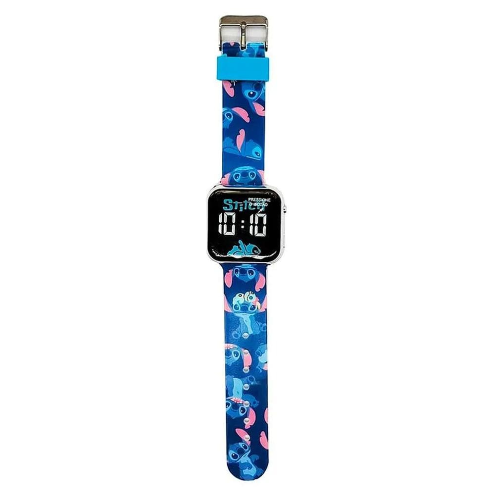 Relógio De Pulso Infantil Stitch De Led - Toyng 58475