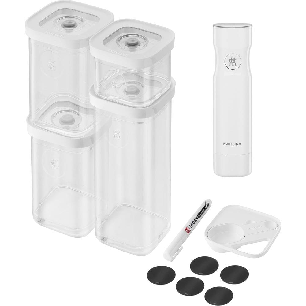 Conjunto de recipientes de armazenamento de alimentos ZWILLING Cube 6 unidades com selador a vácuo