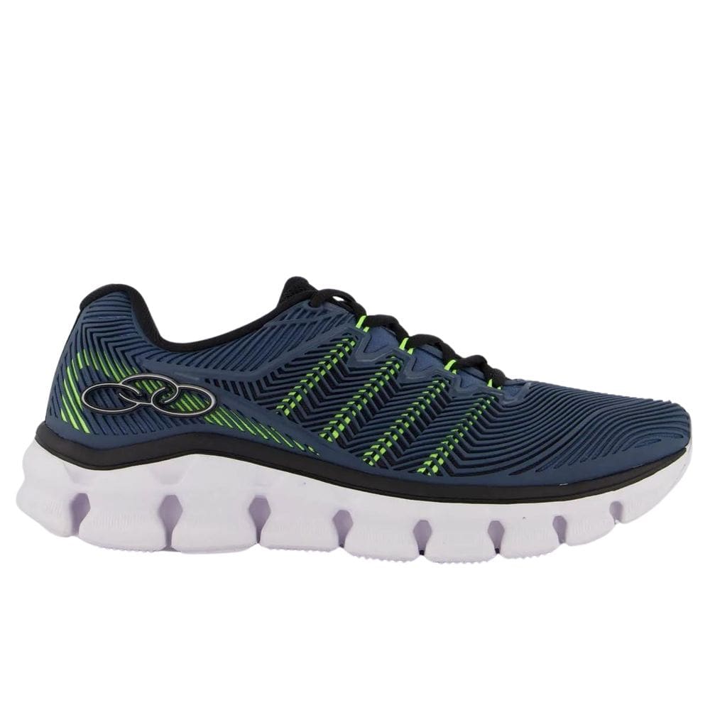 Tênis Olympikus Esportivo Taurus Masculino Azul Escuro Verde Limão 343169