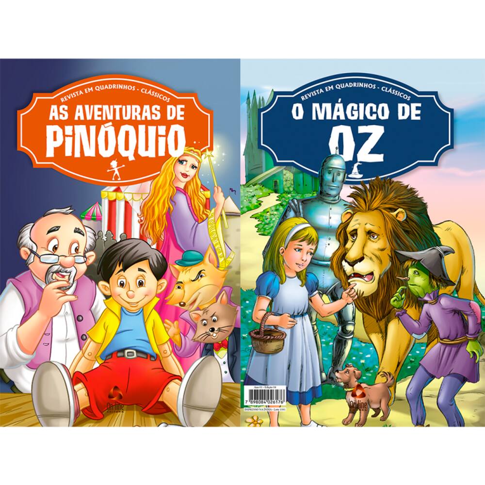 Revista em Quadrinhos Clássicos Edição 04 - Mágico de Oz + Pinóquio