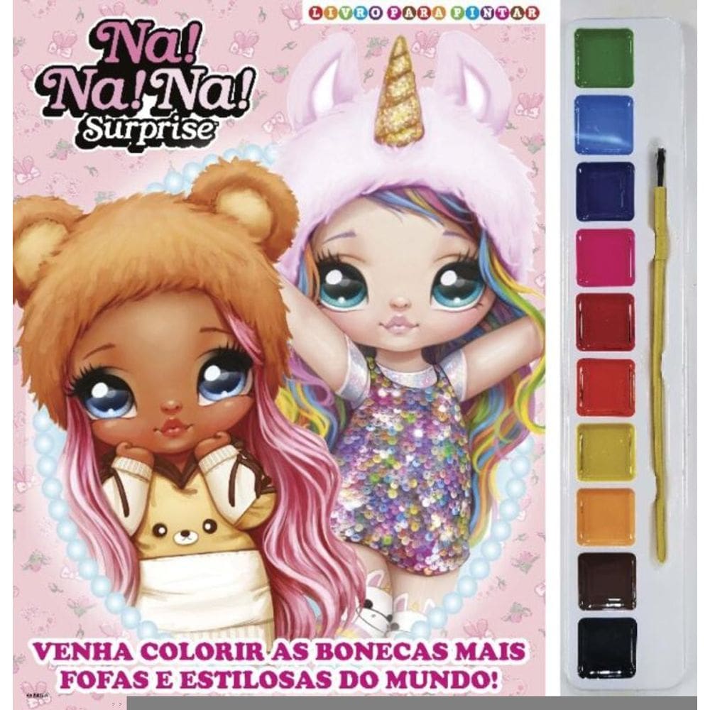 Na! Na! Na! Surprise Livro Para Pintar Com Aquarela