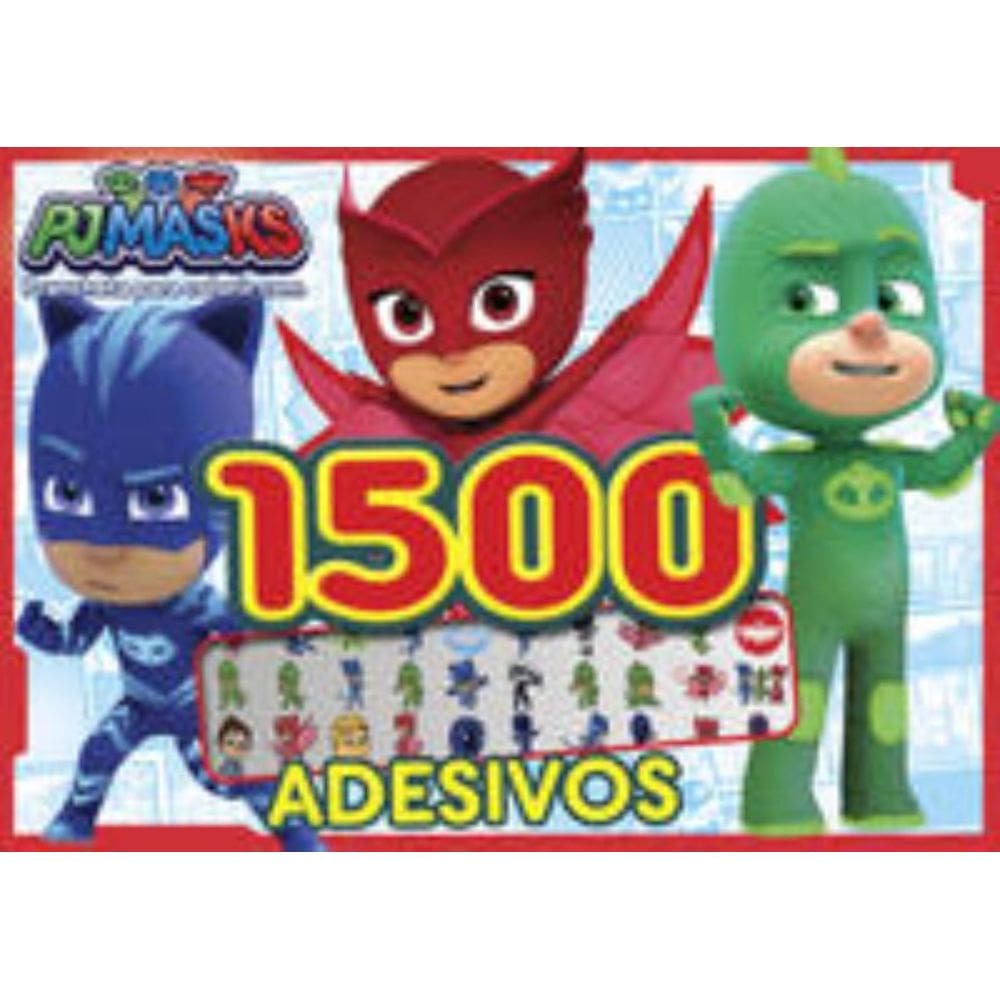 PJ Mask - Prancheta para colorir com 1500 adesivos