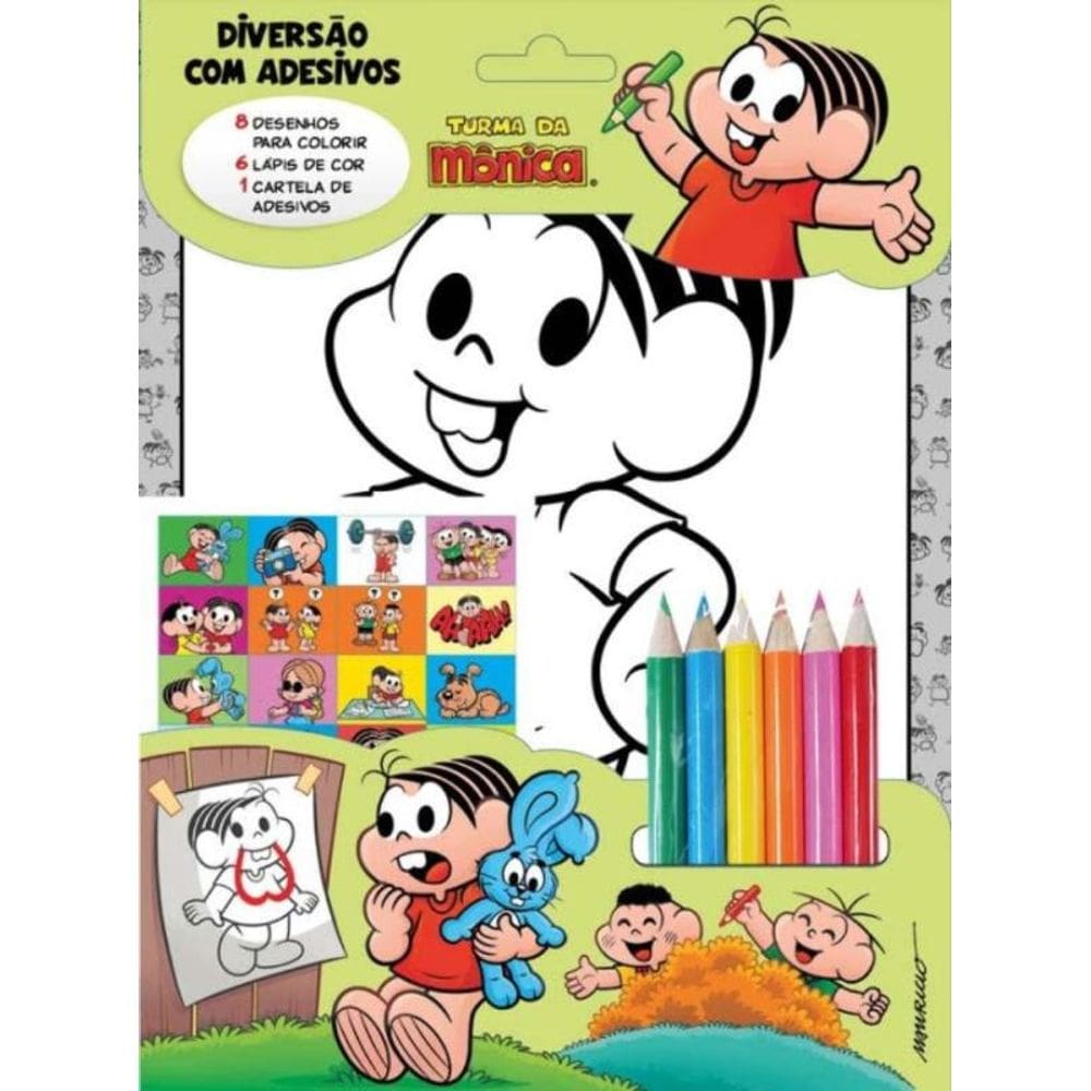Turma Da Monica - Diversao C.Ades. -Monica-(Verde)