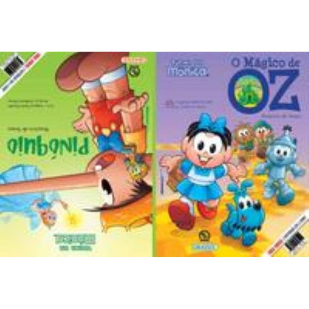 2 Histórias em 1 Livro - Turma da Monica - Magico de Oz e Pinoquio