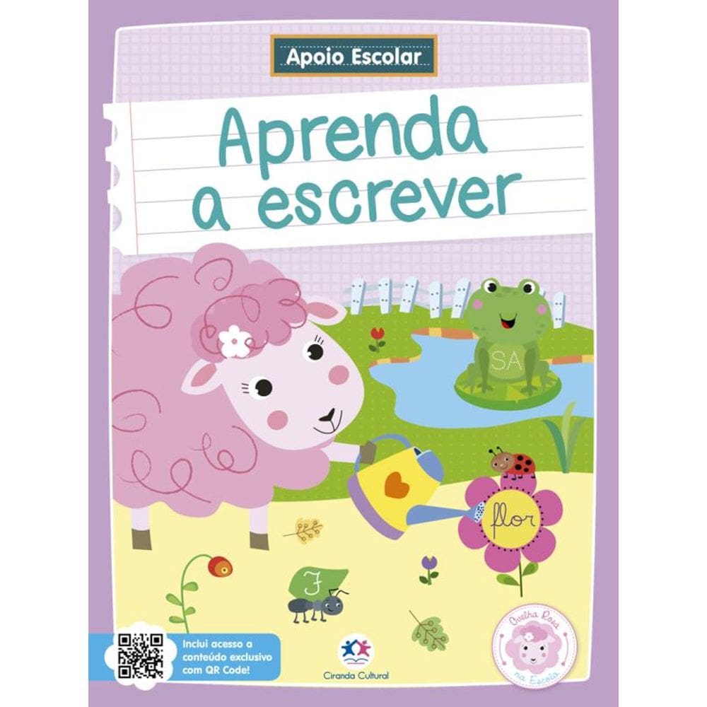 Apoio Escolar - Aprenda a escrever: Ovelha Rosa na Escola
