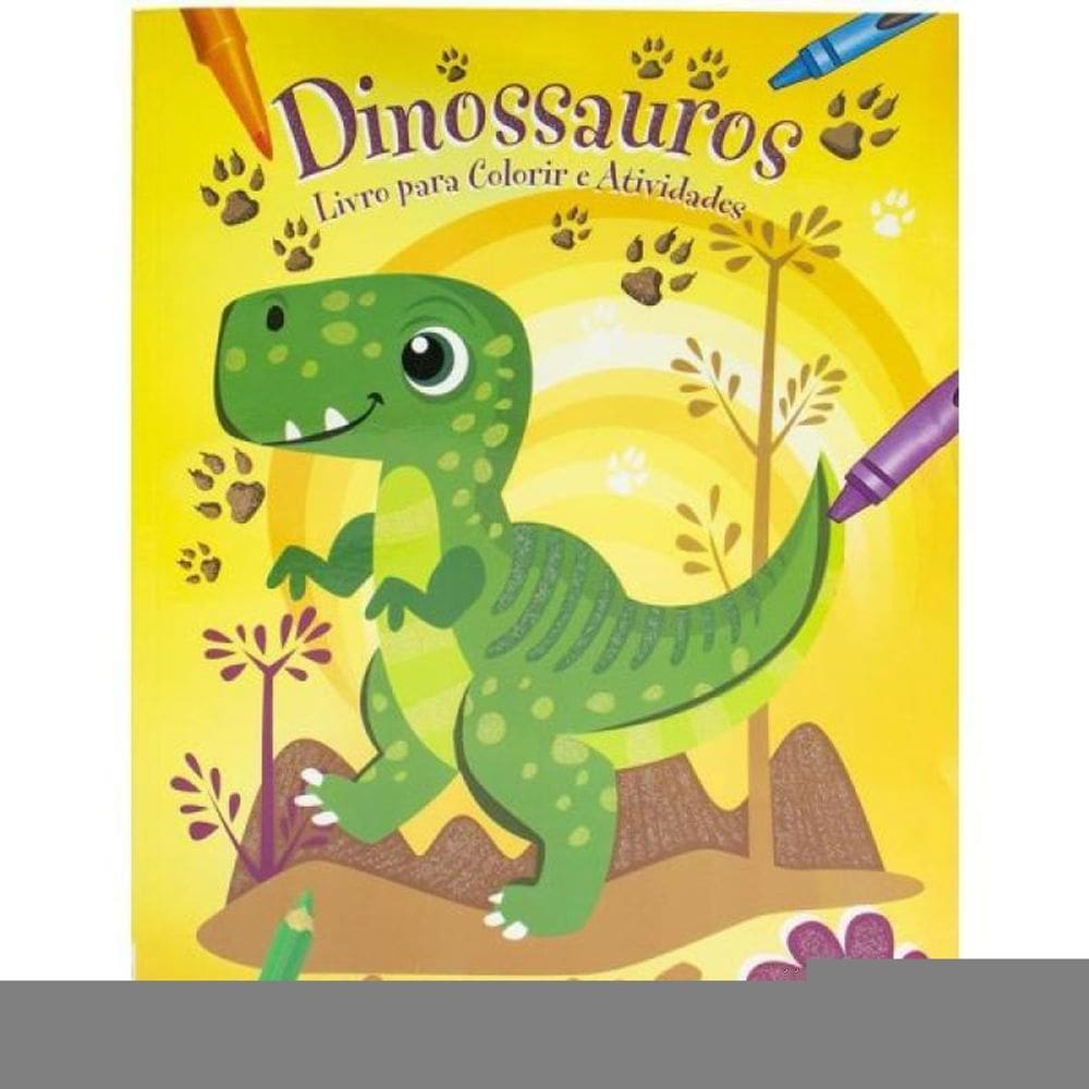 Livro Para Colorir E Atividades: Dinossauros