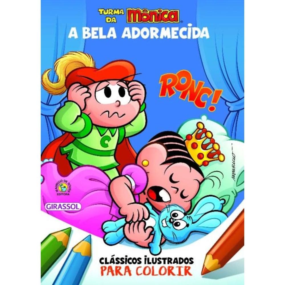 Turma Da Monica Classicos Ilustrados Para Colori03