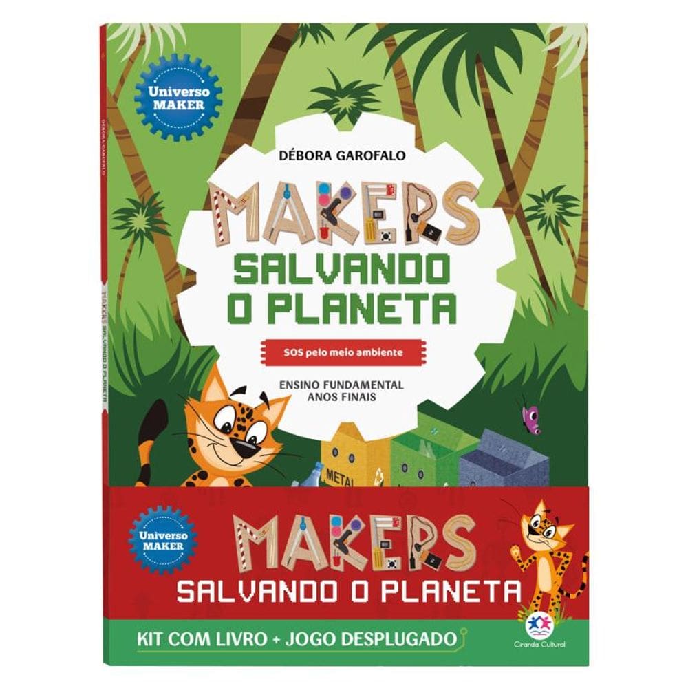 Makers salvando o planeta - Kit com livro + jogo desplugado