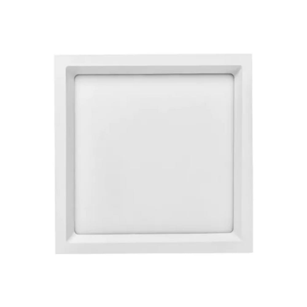 Painel Embutir Quadrado Recuado 22w 3000k Branco Stella