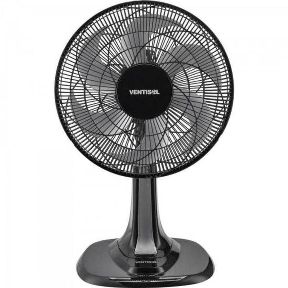 Ventilador De Mesa Ventisol Turbo 6 Preto-cinza 30cm 127v