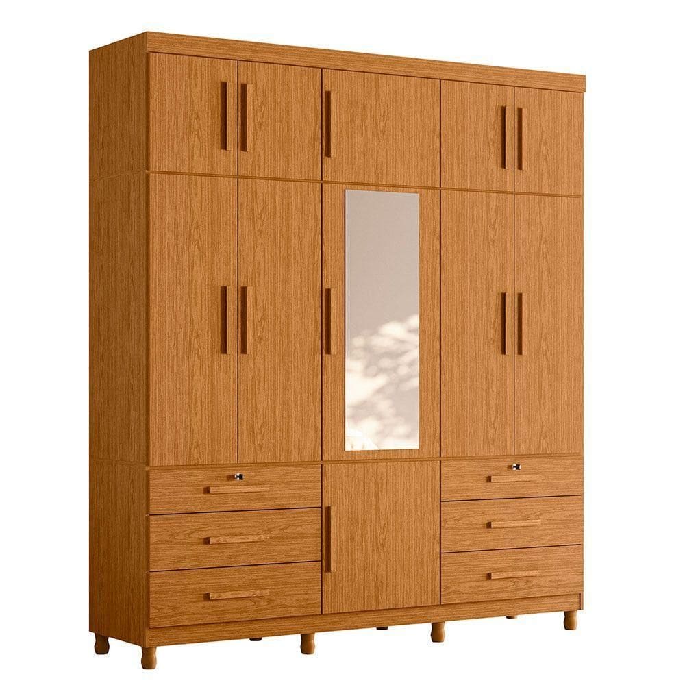 Guarda-roupa Triton Plus Albatroz 11 Portas 6 Gavetas Cinamomo