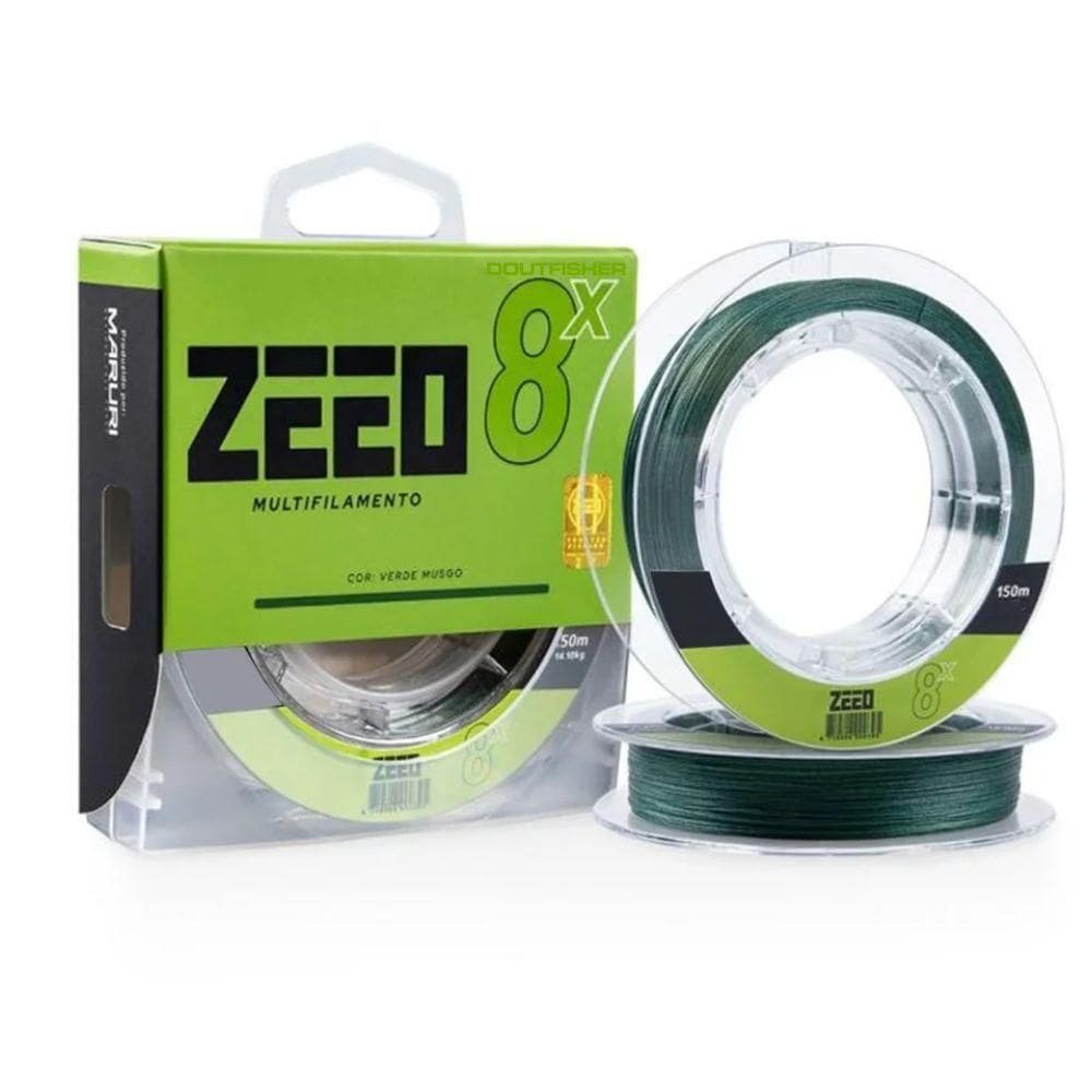 Linha Multifilamento Zeeo 8x 0,40mm 150m Zeeo 8x Verde Musgo